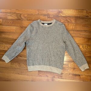 L.L.Bean Rugged Merino Wool Blend Sweater Brown Crewneck Men’s M Normcore